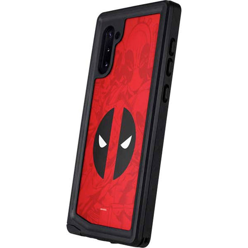 Marvel Deadpool Deadpool Emblem Galaxy Note 10 Waterproof Case