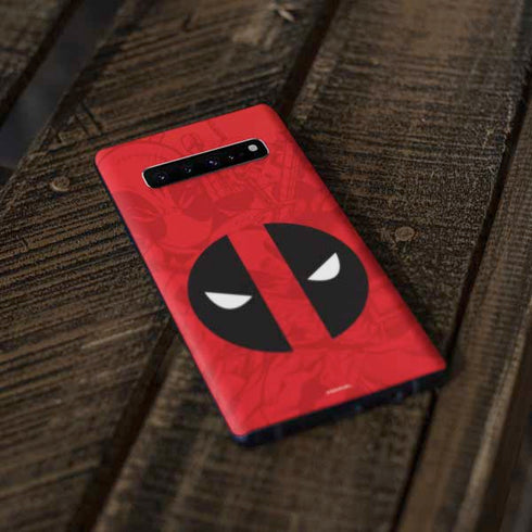 Marvel Deadpool Deadpool Emblem Galaxy S10 Skin