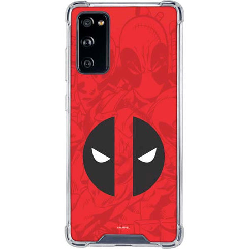Marvel Deadpool Deadpool Emblem Galaxy S20 FE Clear Case