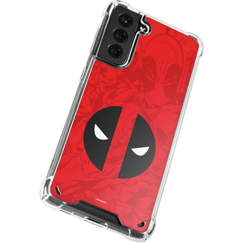 Marvel Deadpool Deadpool Emblem Galaxy S21 Plus 5G Clear Case