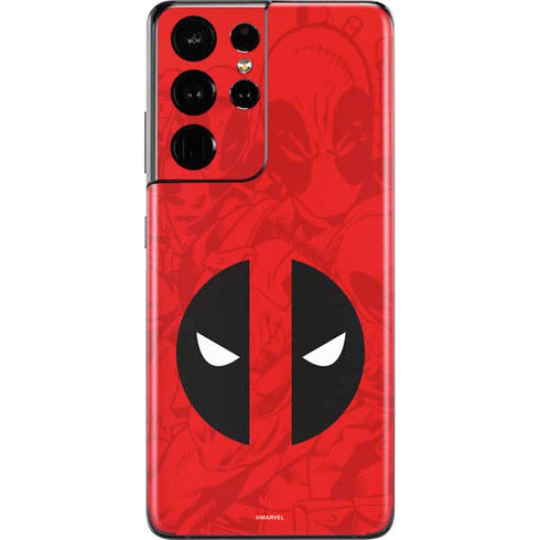 Marvel Deadpool Deadpool Emblem Galaxy S21 Ultra 5G Skin