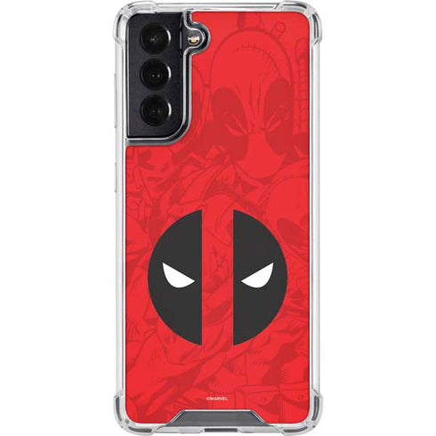 Marvel Deadpool Deadpool Emblem Galaxy S22 Clear Case