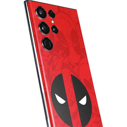 Marvel Deadpool Deadpool Emblem Galaxy S22 Ultra Skin