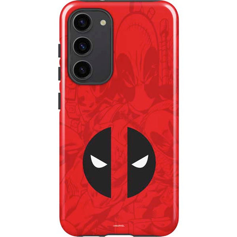 Marvel Deadpool Deadpool Emblem Galaxy S23 Plus Pro Case