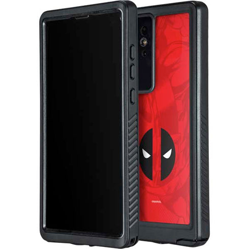 Marvel Deadpool Deadpool Emblem Galaxy S24 Ultra Waterproof Case