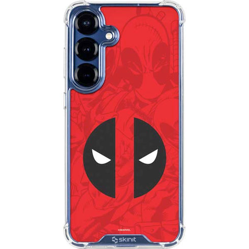 Marvel Deadpool Deadpool Emblem Galaxy S25 FE Clear Case