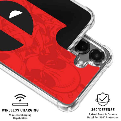 Marvel Deadpool Deadpool Emblem Galaxy S26 Plus Clear Case