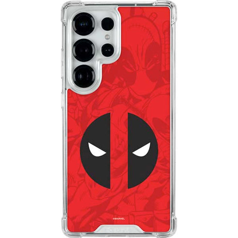 Marvel Deadpool Deadpool Emblem Galaxy S26 Ultra Clear Case