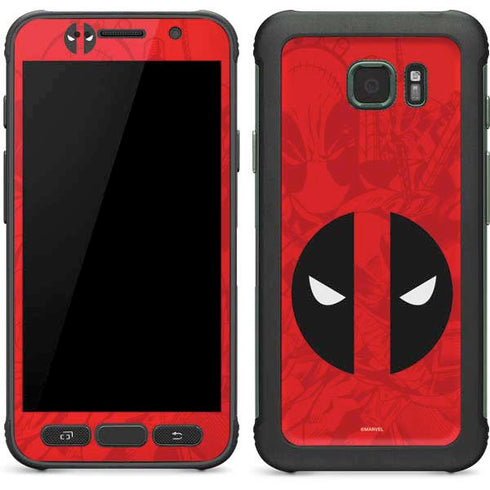 Marvel Deadpool Deadpool Emblem Galaxy S7 Active Skin