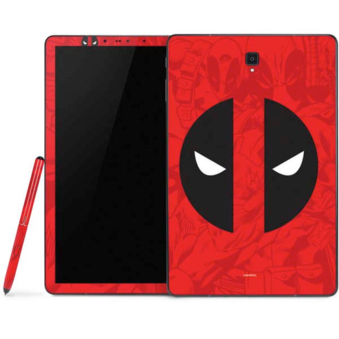 Marvel Deadpool Deadpool Emblem Samsung Galaxy Tab Skin