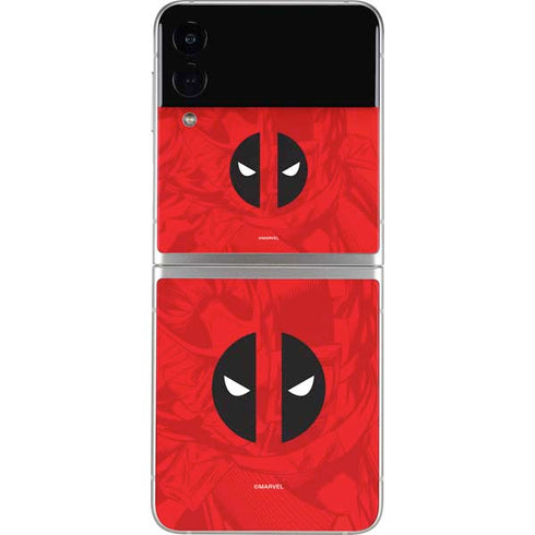 Marvel Deadpool Deadpool Emblem Galaxy Z Flip3 5G Skin