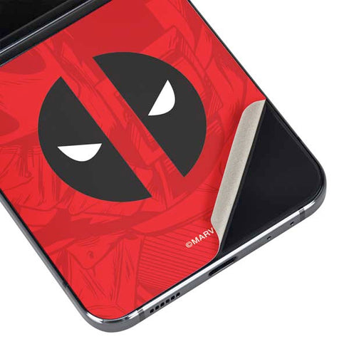 Marvel Deadpool Deadpool Emblem Galaxy Z Flip5 5G Skin