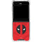 Marvel Deadpool Deadpool Emblem Galaxy Z Flip6 Clear Case