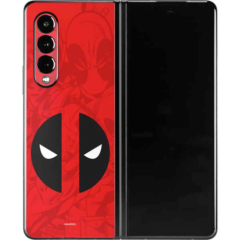 Marvel Deadpool Deadpool Emblem Galaxy Z Fold3 5G Skin