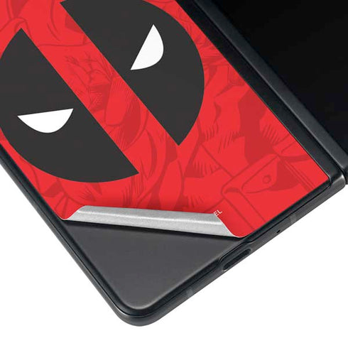Marvel Deadpool Deadpool Emblem Galaxy Z Fold3 5G Skin