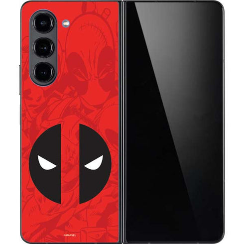 Marvel Deadpool Deadpool Emblem Galaxy Z Fold5 5G Skin