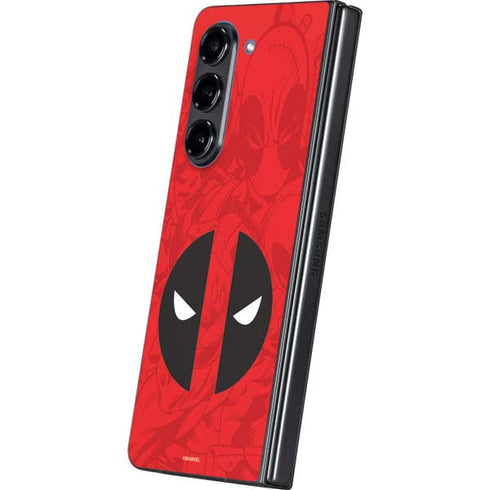 Marvel Deadpool Deadpool Emblem Galaxy Z Fold5 5G Skin