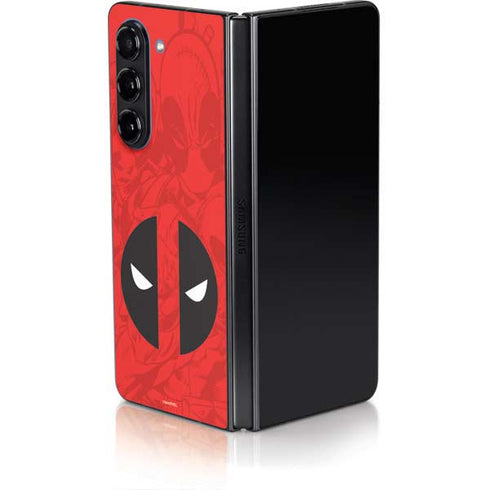 Marvel Deadpool Deadpool Emblem Galaxy Z Fold5 5G Skin