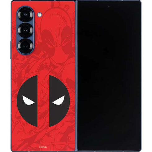 Marvel Deadpool Deadpool Emblem Galaxy Z Fold6 Skin