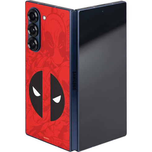 Marvel Deadpool Deadpool Emblem Galaxy Z Fold6 Skin