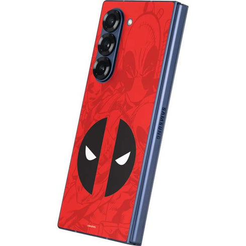 Marvel Deadpool Deadpool Emblem Galaxy Z Fold6 Skin