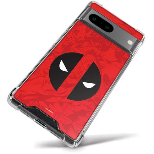 Marvel Deadpool Deadpool Emblem Google Pixel 8a Clear Case