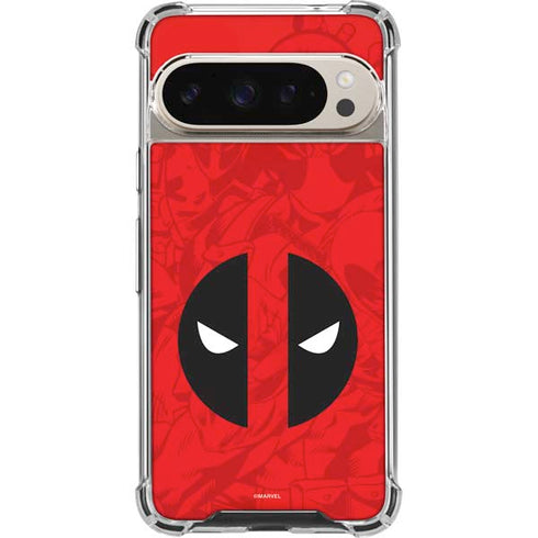 Marvel Deadpool Deadpool Emblem Google Pixel 9 Pro XL Clear Case