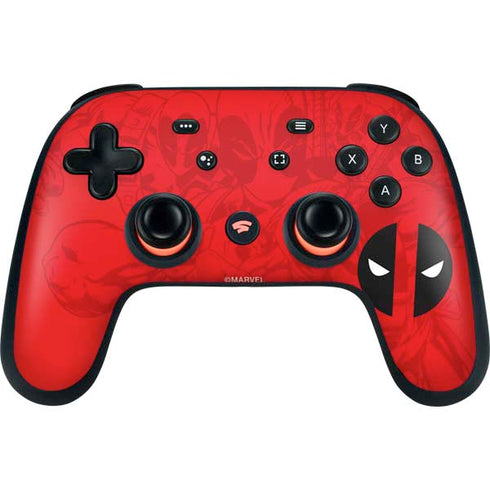 Marvel Deadpool Deadpool Emblem Google Stadia Controller Skin