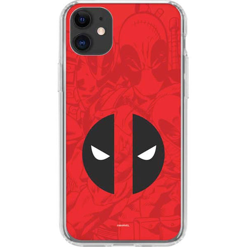 Marvel Deadpool Deadpool Emblem iPhone 11 Clear Case