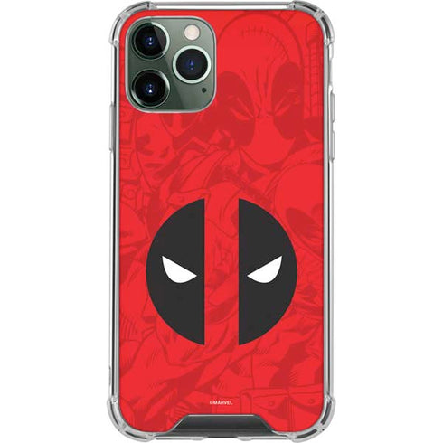Marvel Deadpool Deadpool Emblem iPhone 11 Pro Max Clear Case