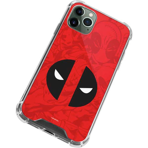 Marvel Deadpool Deadpool Emblem iPhone 11 Pro Max Clear Case