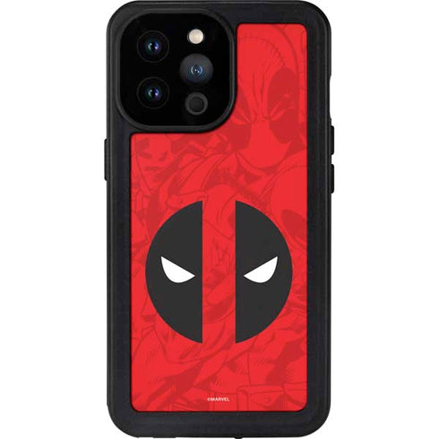 Marvel Deadpool Deadpool Emblem iPhone 14 Pro Max Waterproof Case