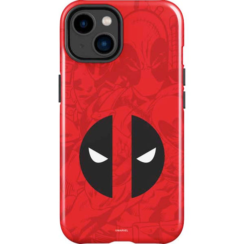 Marvel Deadpool Deadpool Emblem iPhone 15 Impact Case