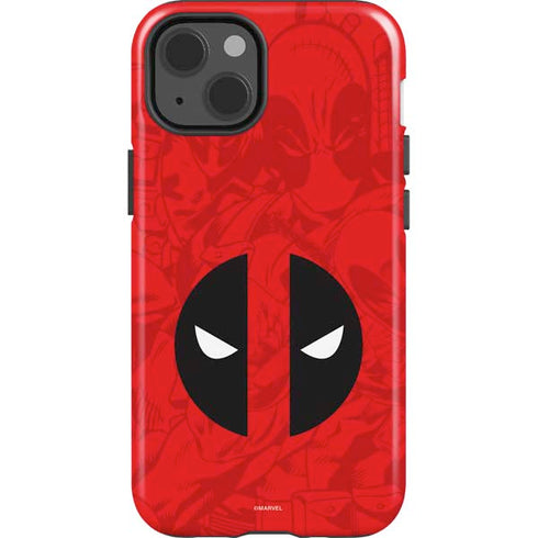 Marvel Deadpool Deadpool Emblem iPhone 15 Plus Impact Case