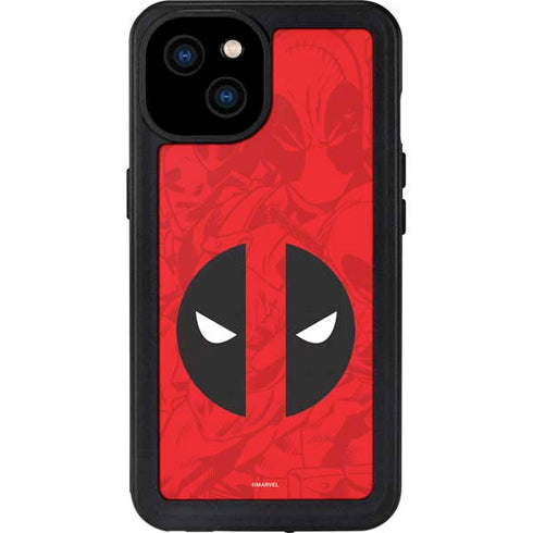Marvel Deadpool Deadpool Emblem iPhone 15 Plus Waterproof Case