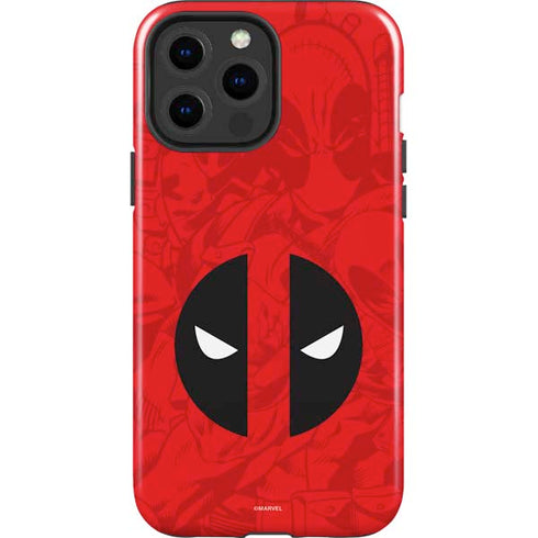 Marvel Deadpool Deadpool Emblem iPhone 15 Pro Max Impact Case