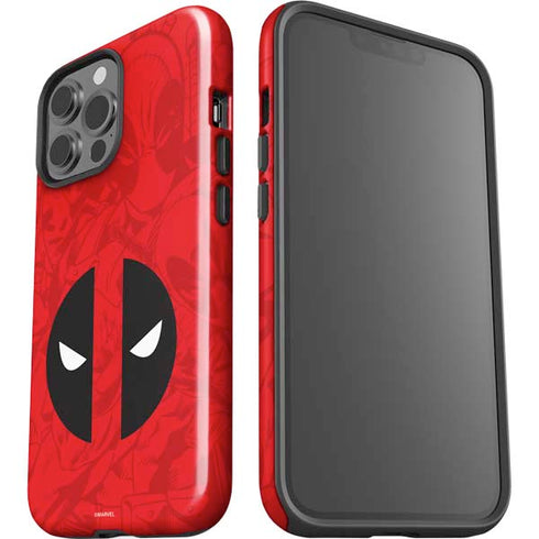 Marvel Deadpool Deadpool Emblem iPhone 15 Pro Max Impact Case