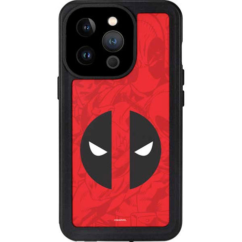Marvel Deadpool Deadpool Emblem iPhone 15 Pro Waterproof Case