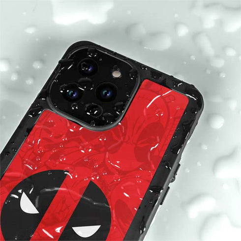 Marvel Deadpool Deadpool Emblem iPhone 15 Pro Waterproof Case