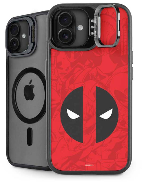 Marvel Deadpool Deadpool Emblem iPhone 16 Kickstand Case