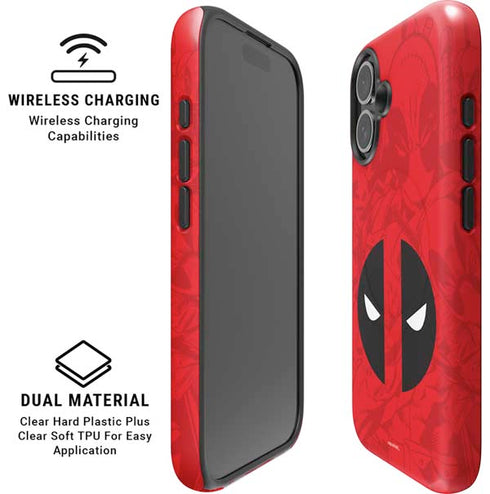 Marvel Deadpool Deadpool Emblem iPhone 16 Magsafe Impact Case