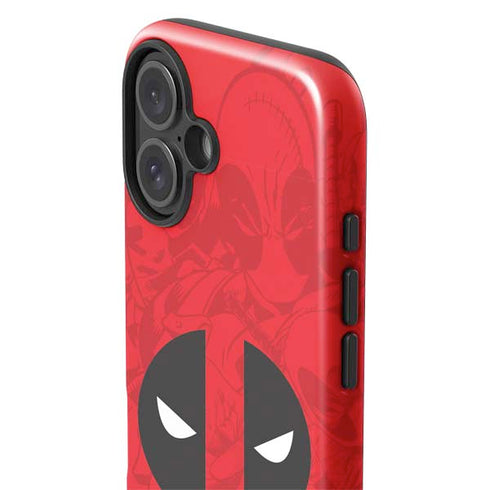 Marvel Deadpool Deadpool Emblem iPhone 16 Plus Impact Case