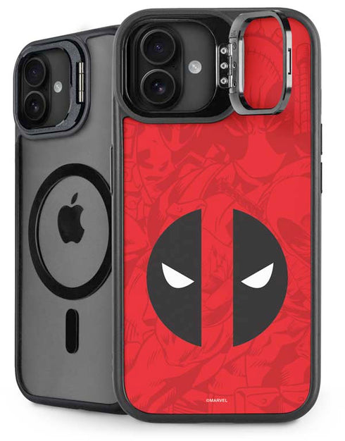 Marvel Deadpool Deadpool Emblem iPhone 16 Plus Kickstand Case
