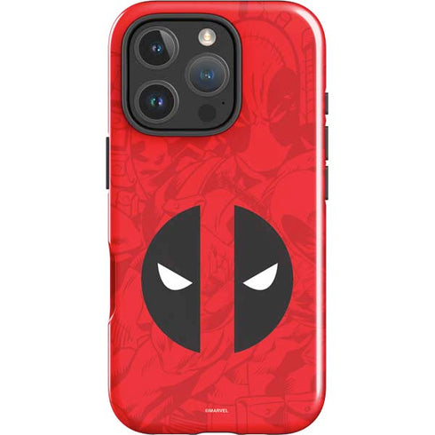 Marvel Deadpool Deadpool Emblem iPhone 16 Pro Impact Case