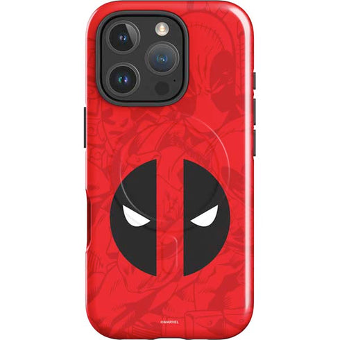 Marvel Deadpool Deadpool Emblem iPhone 16 Pro Magsafe Impact Case