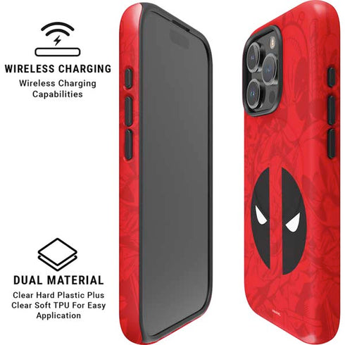 Marvel Deadpool Deadpool Emblem iPhone 16 Pro Magsafe Impact Case