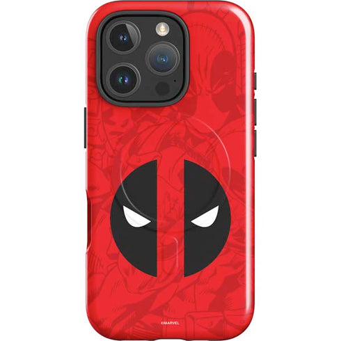 Marvel Deadpool Deadpool Emblem iPhone 16 Pro Max Magsafe Impact Case