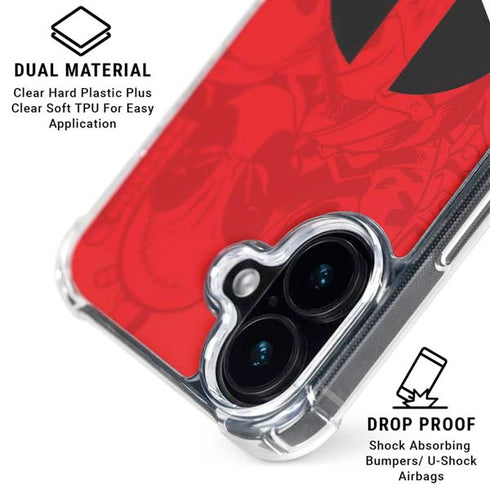 Marvel Deadpool Deadpool Emblem iPhone 17 Clear Case