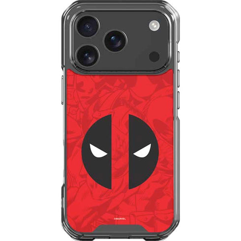 Marvel Deadpool Deadpool Emblem iPhone 17 Pro Clear Case