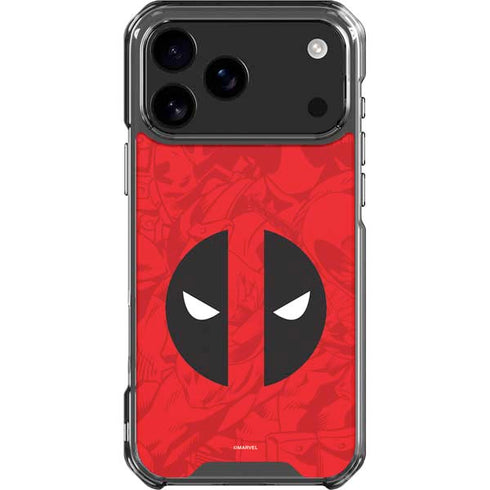 Marvel Deadpool Deadpool Emblem iPhone 17 Pro Max Clear Case